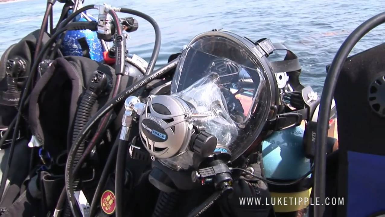 Masque de plongée facial intégral - SPACE EXTENDER - Ocean REEF - pour la  plongée professionnelle